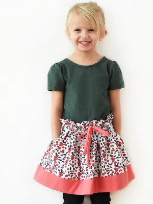 Molly skirt with waist ruffle