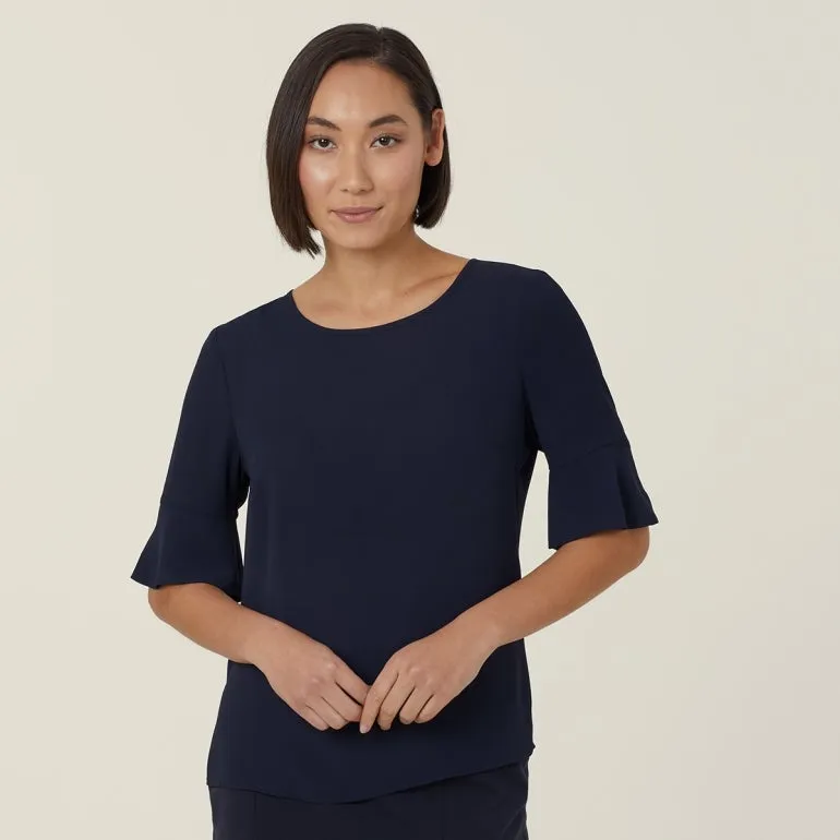 NNT Uniforms Georgie Fluted Sleeve Top (CATUK4)