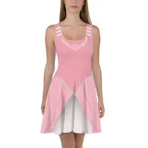 Pink Mermaid Princess Skater Dress