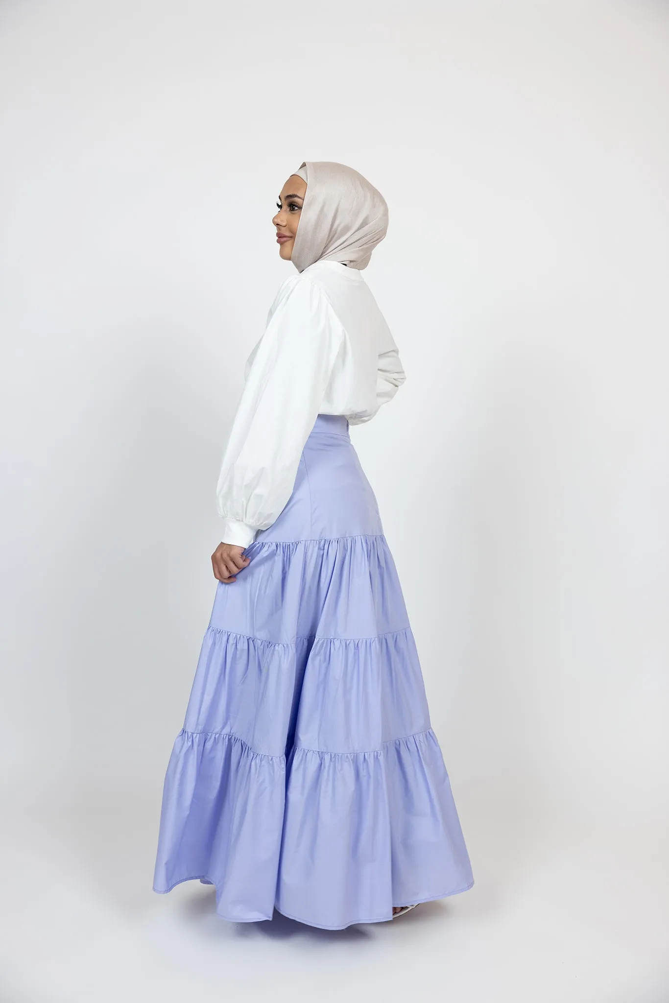 Platinum Tiered Skirt