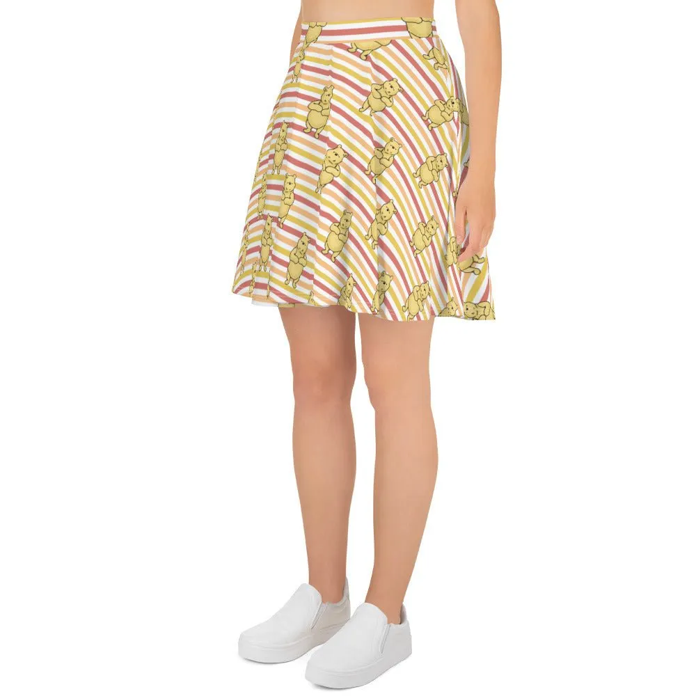 Pooh Stripes Skater Skirt