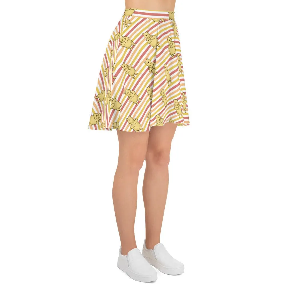 Pooh Stripes Skater Skirt