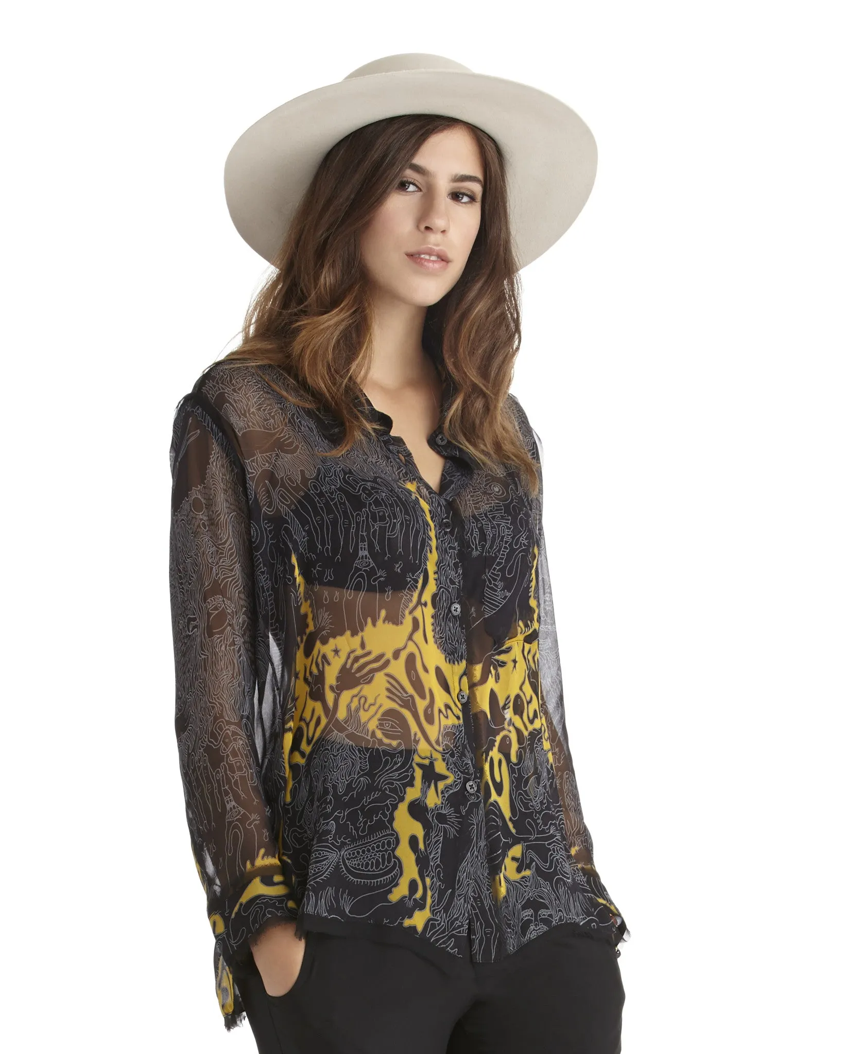 Rachel Comey Rider Silk Blouse