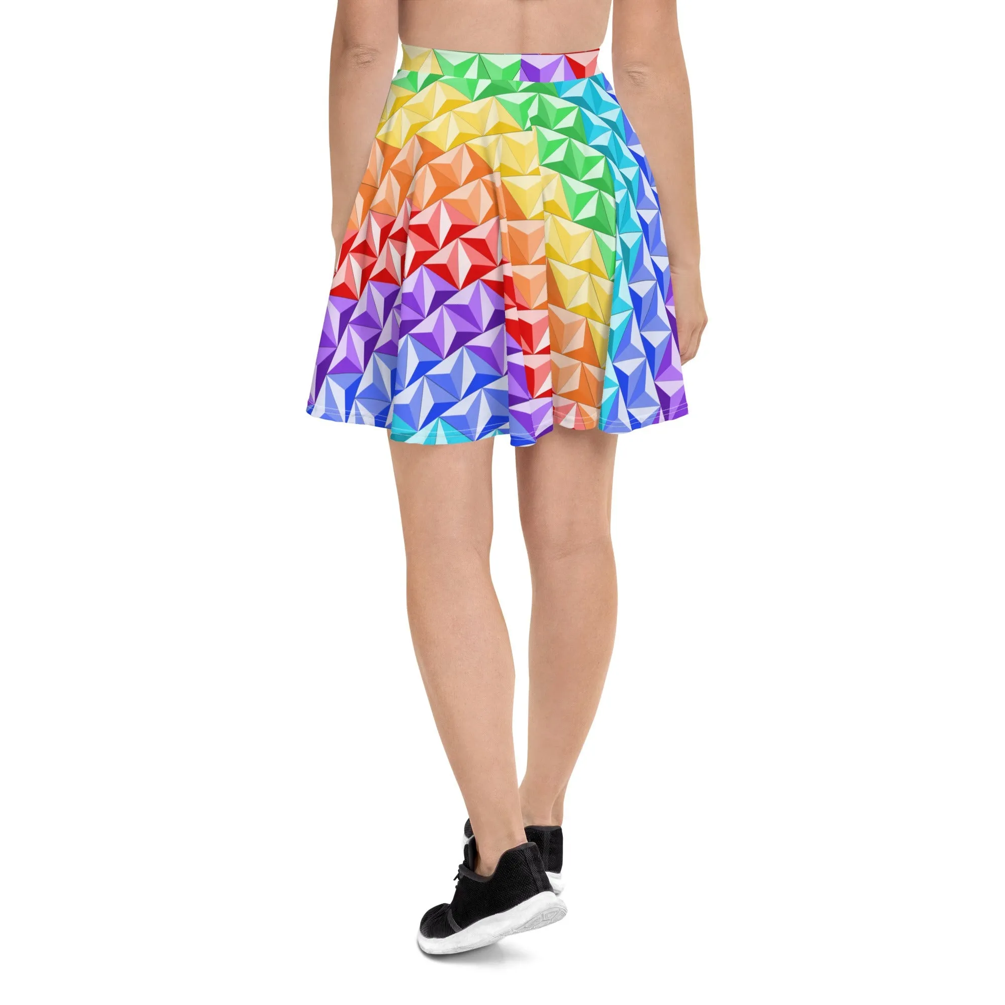 Rainbow World of Tomorrow Skater Skirt