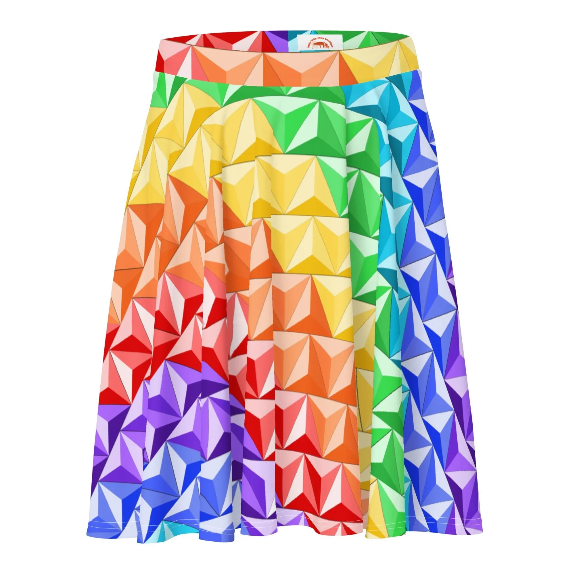 Rainbow World of Tomorrow Skater Skirt