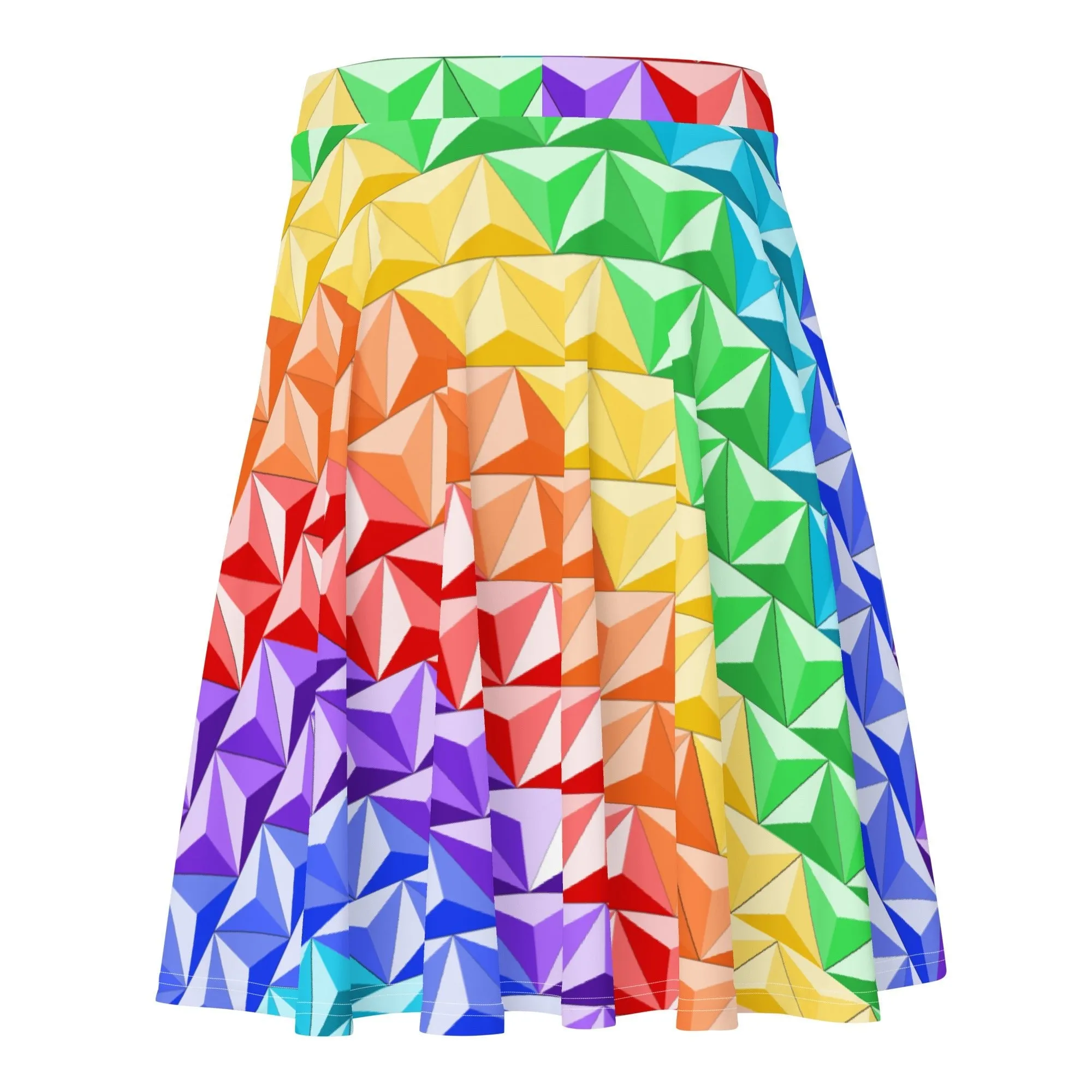 Rainbow World of Tomorrow Skater Skirt