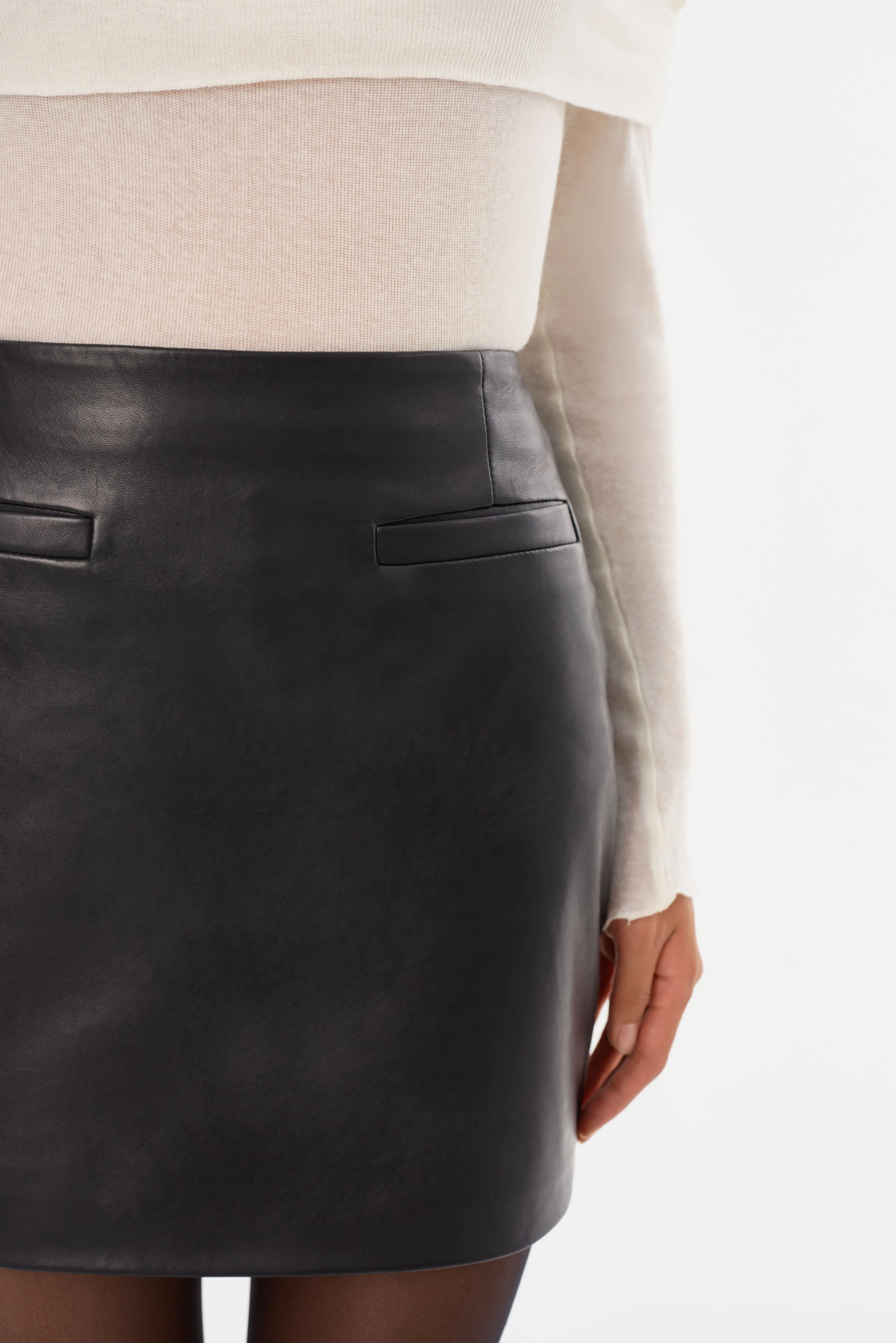 ROWAN | Leather Mini Skirt