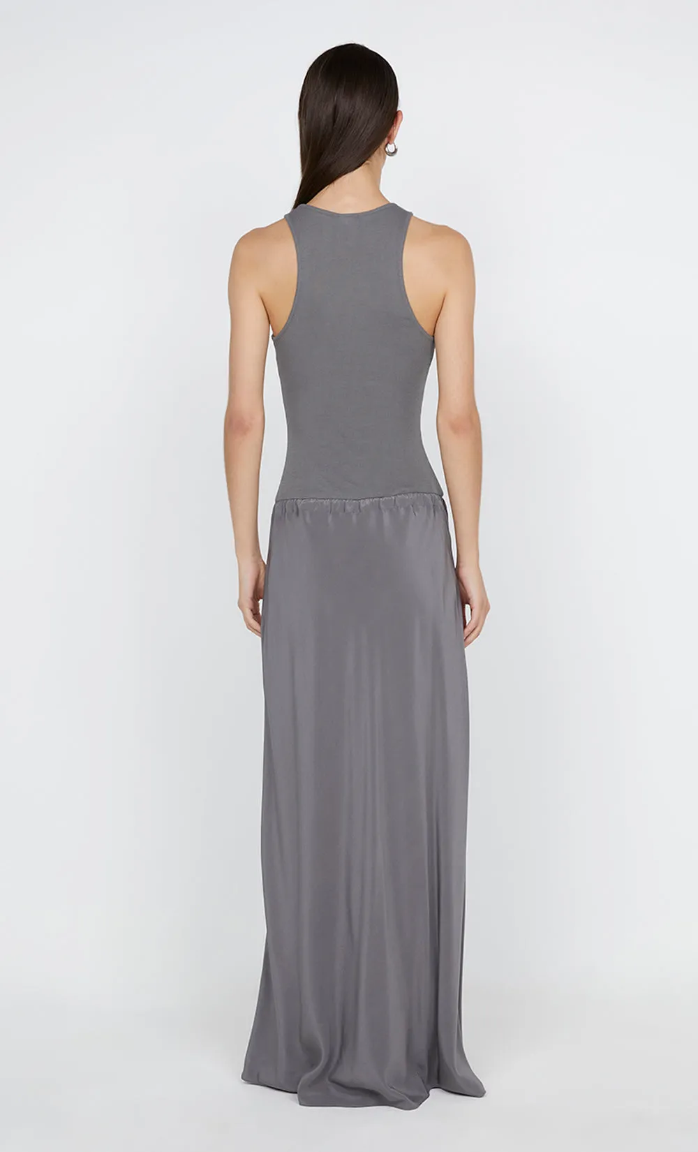 SOLA RACER DRESS - CHARCOAL