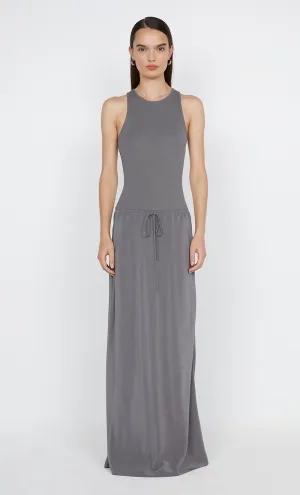 SOLA RACER DRESS - CHARCOAL