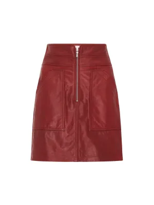 Spice Leather Skirt