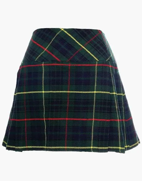 STEWART WOMEN HUNTING TARTAN MINI KILT