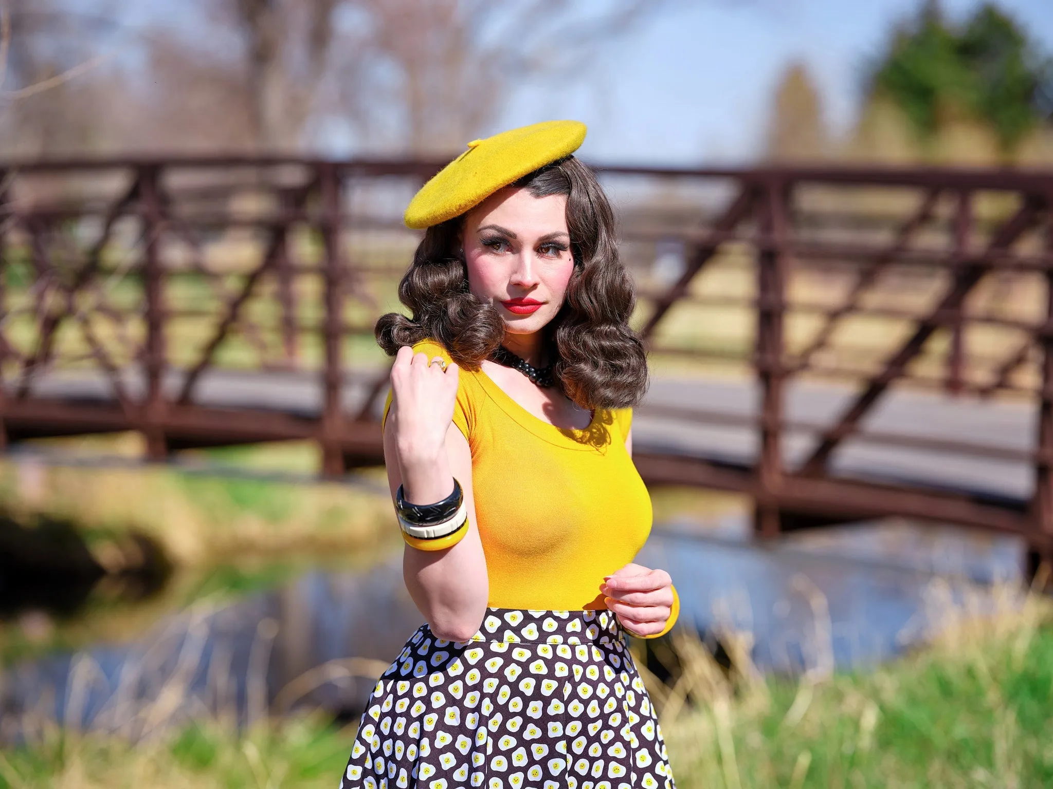 Sunny Side Up Skater Skirt