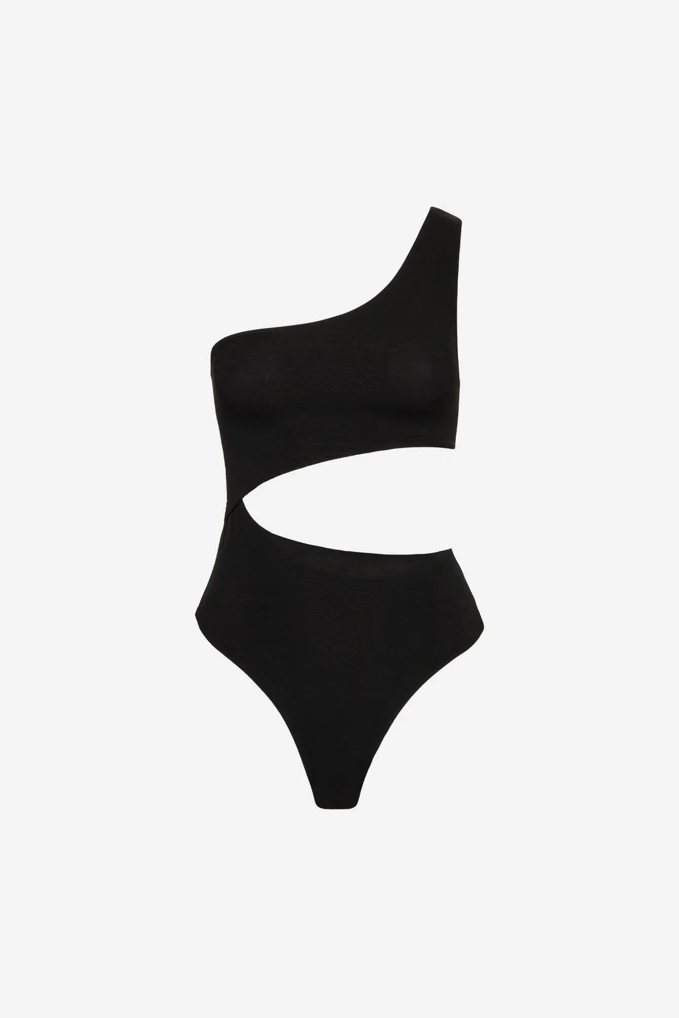 THE CUTOUT ONE PIECE - BLACK MESH