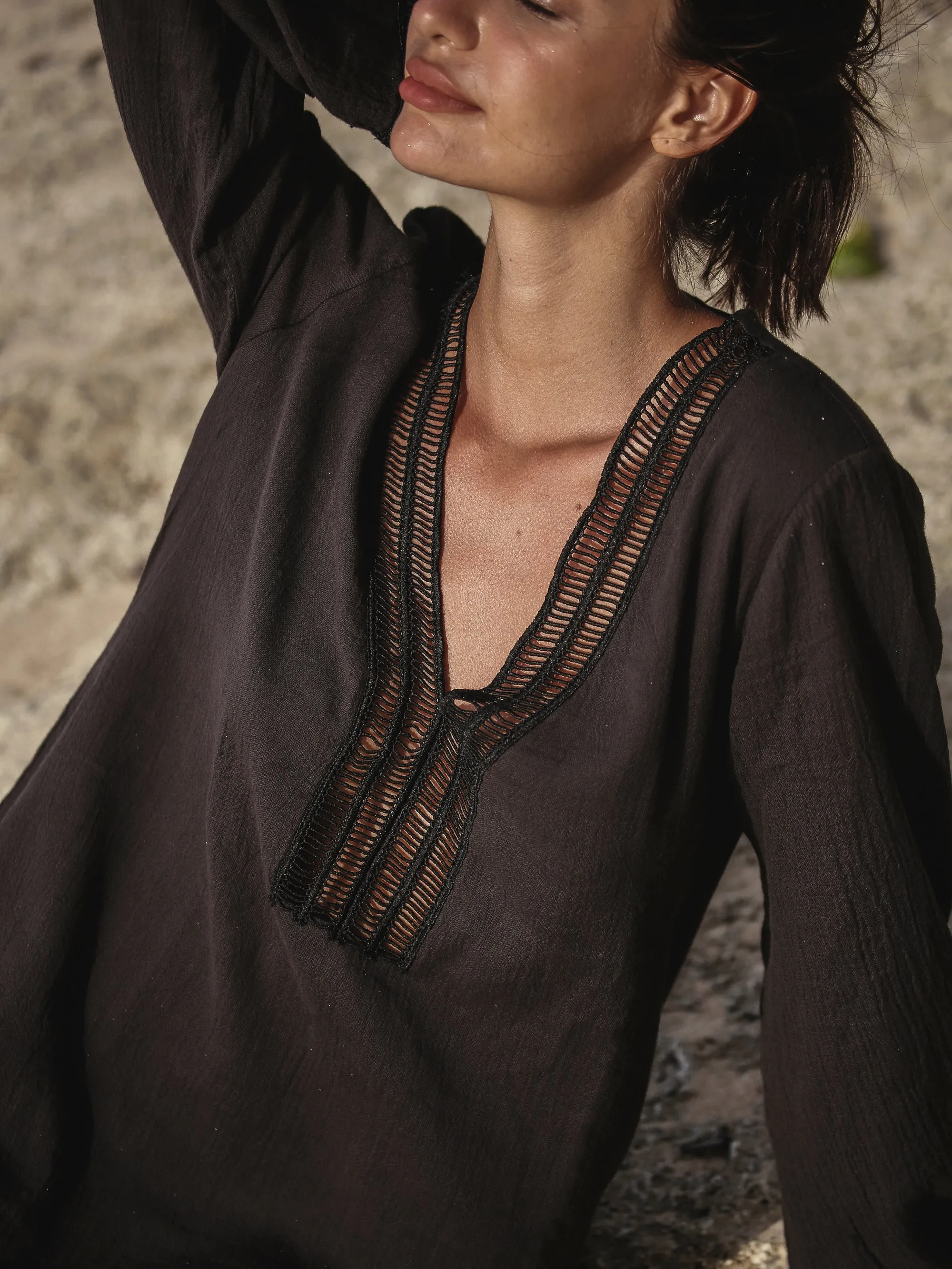 THE HAND LOOM Positano 100% Organic Cotton Womens Dress