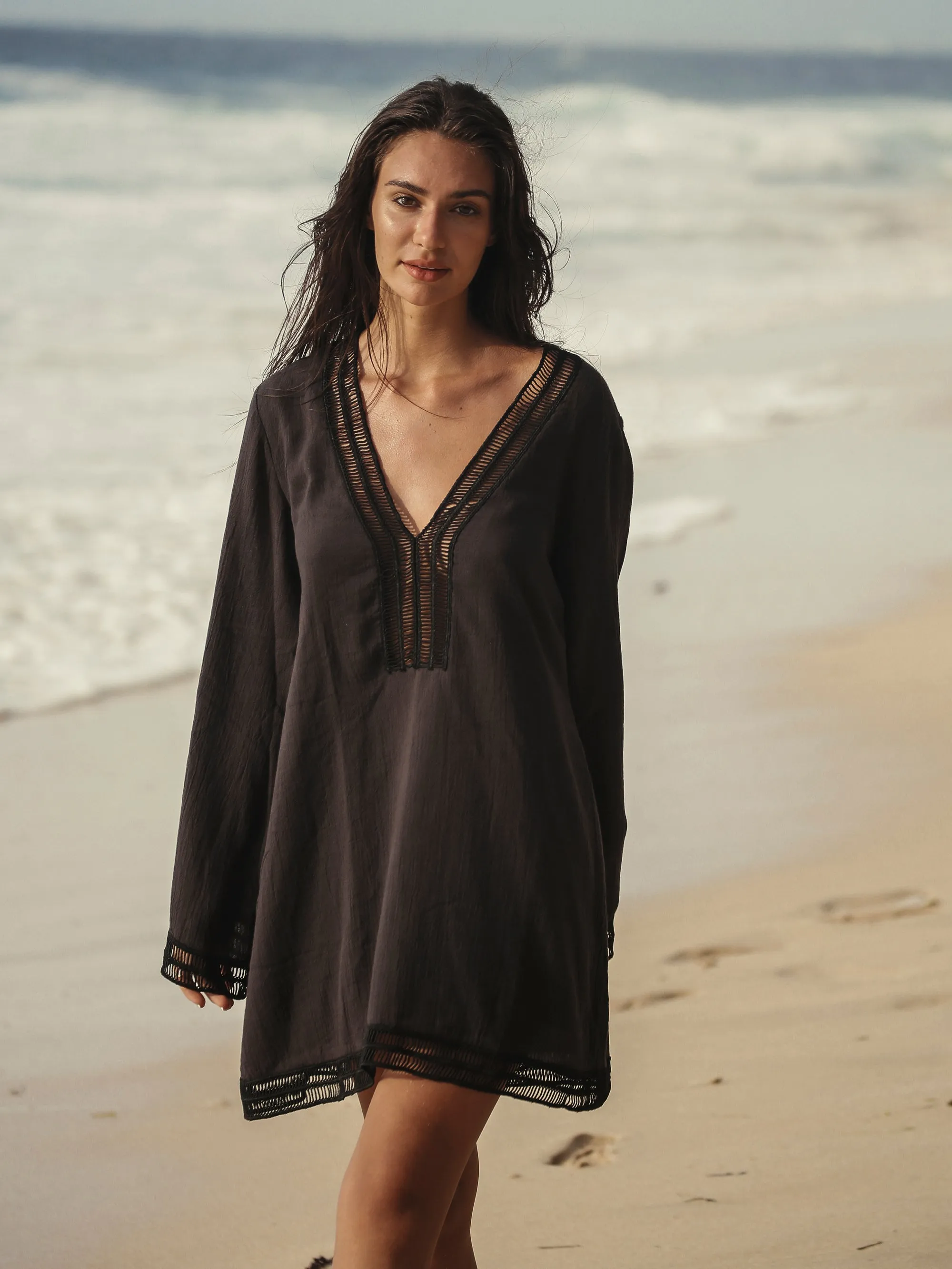 THE HAND LOOM Positano 100% Organic Cotton Womens Dress