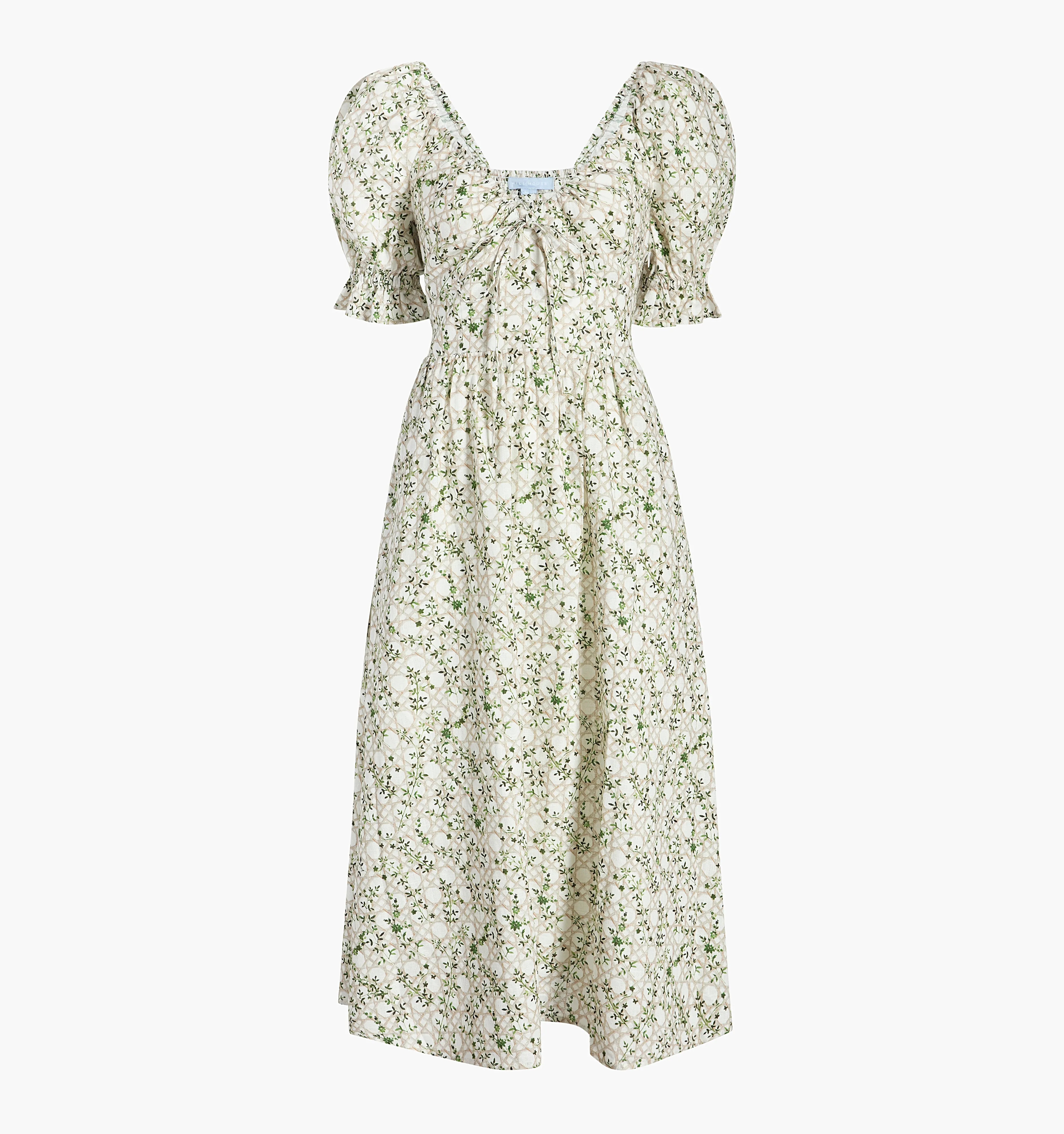 The Ophelia Dress - Sand Basketweave Vine