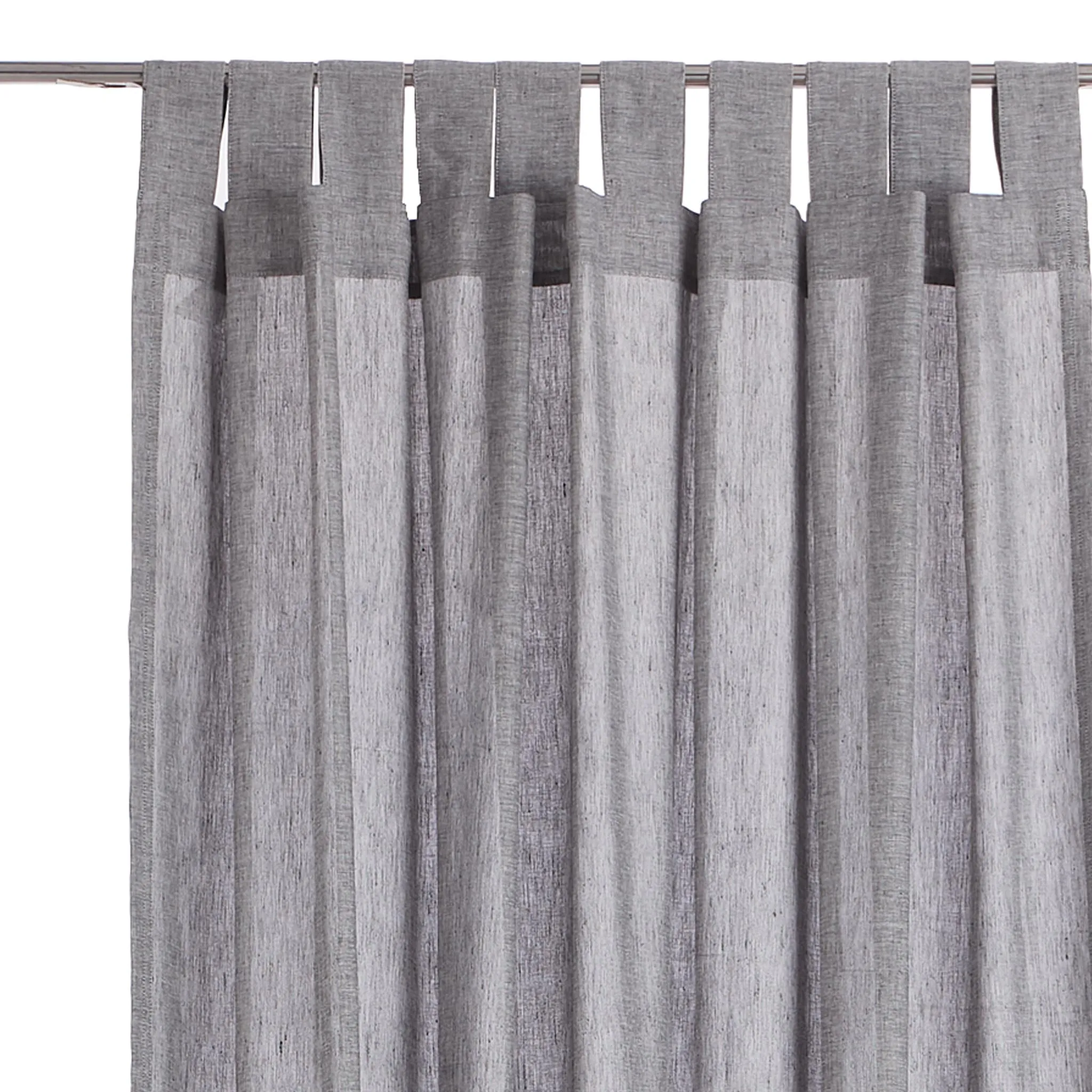 Tolosa Linen Cotton Curtain (set of 2) [Charcoal]