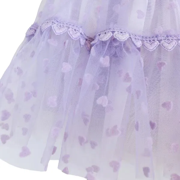 Velvet Heart Mesh Tutu Purple