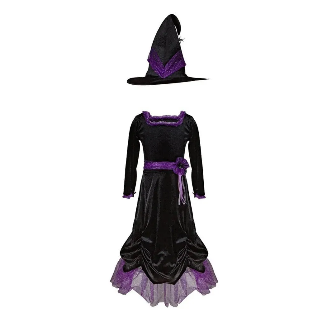 vera the velvet witch dress and hat size 3-4