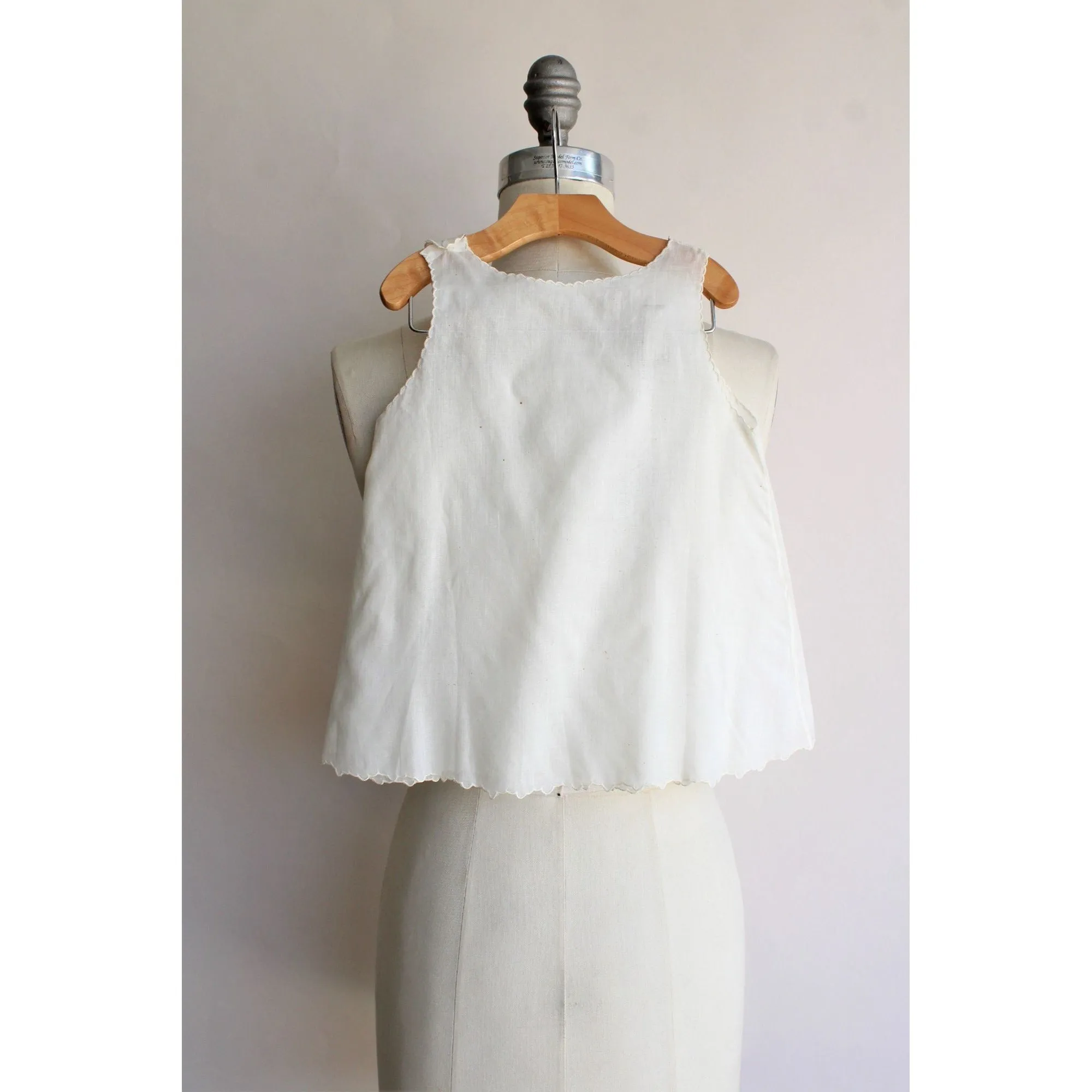 Vintage 1930s 1940s Ivory Baby Dress