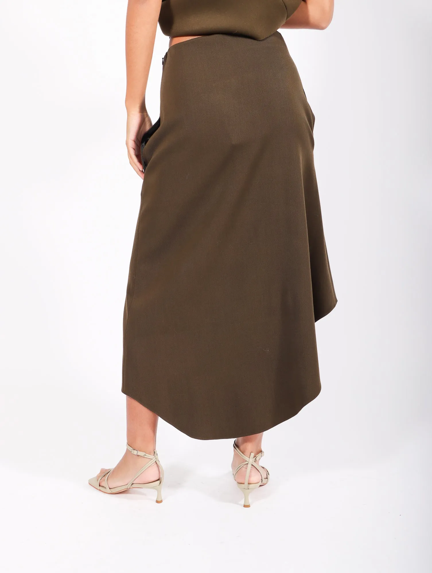 Wave Skirt in Alga by Calcaterra